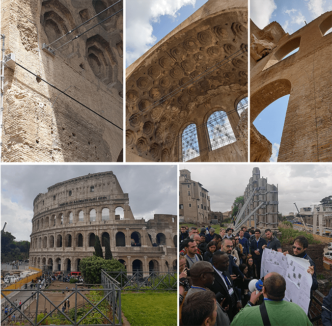 Montage of Field trip during iGSM conference in Rome with Colosseum